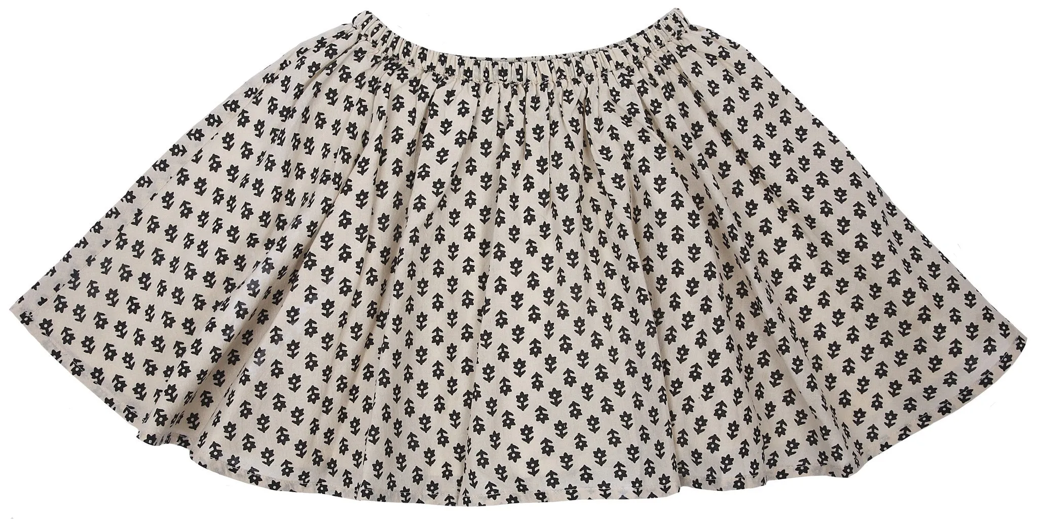 Girls Dark Flowers Skirt