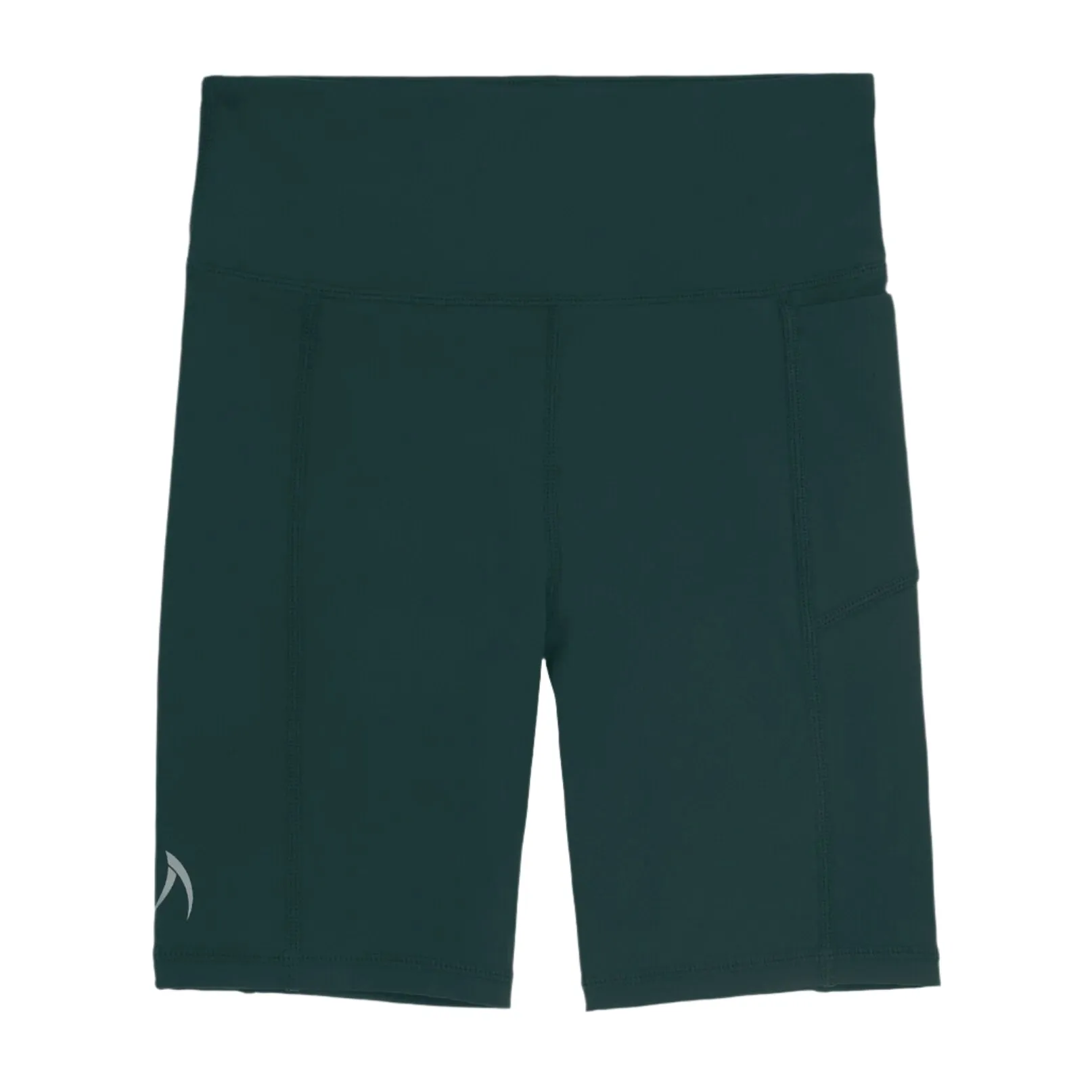 Girls Forest Green Long Bike Sports Shorts