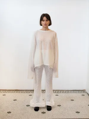 Gnuhr Shag Sweater, Winter White