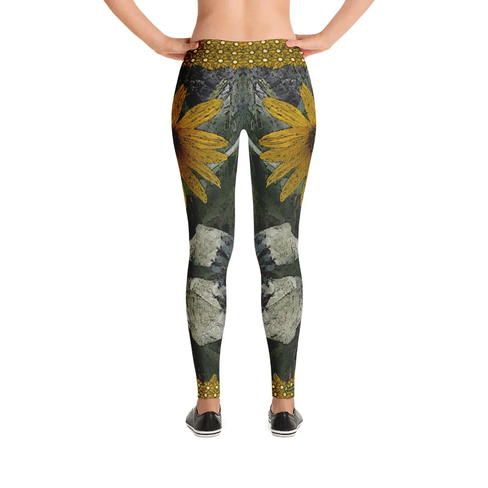 Golden Flower Leggings