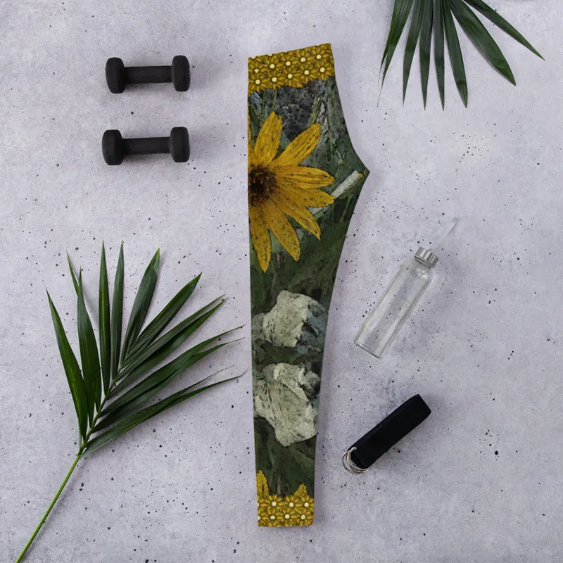 Golden Flower Leggings