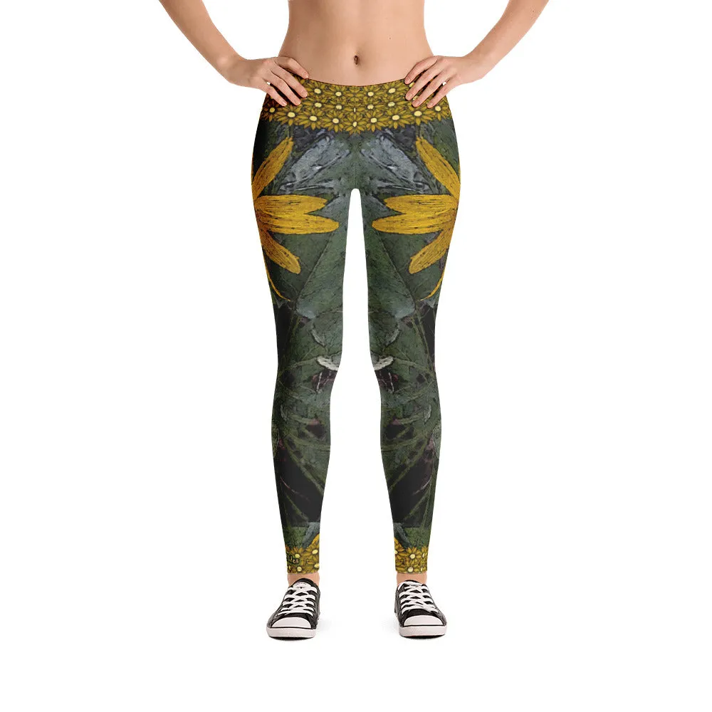 Golden Flower Leggings