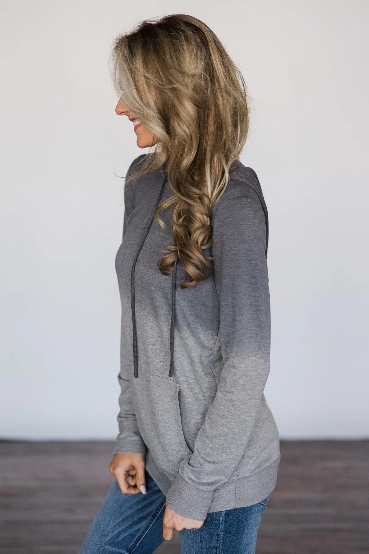 Grey Ombre Hoodie