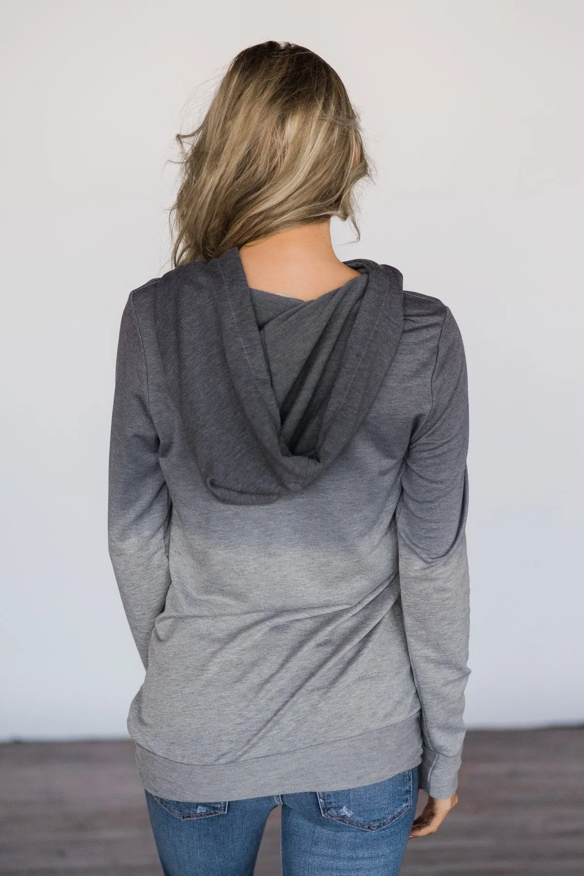 Grey Ombre Hoodie