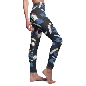 Halloween Michael Myers Womens Horror Movie Leggings -  Saiko Studio