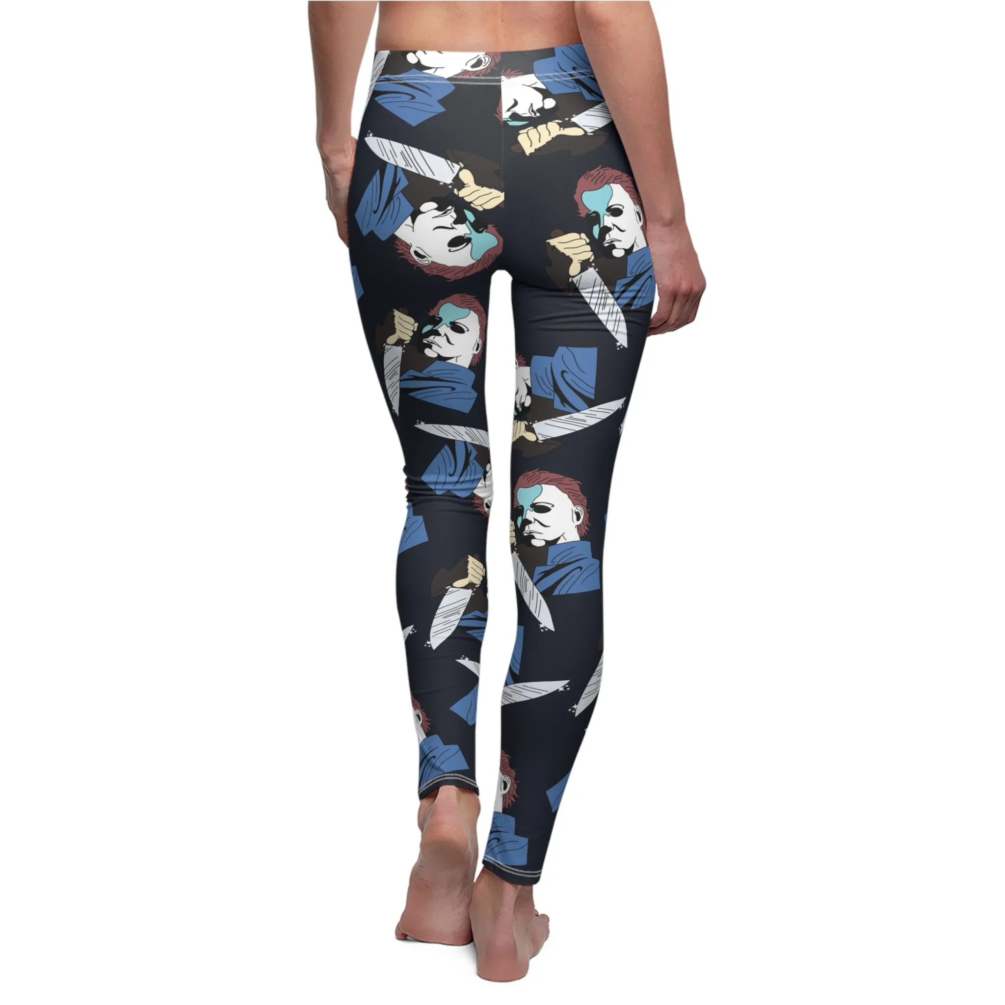Halloween Michael Myers Womens Horror Movie Leggings -  Saiko Studio