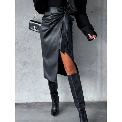 'Hana' Tied High Waist Skirt