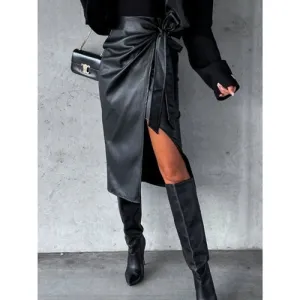 'Hana' Tied High Waist Skirt
