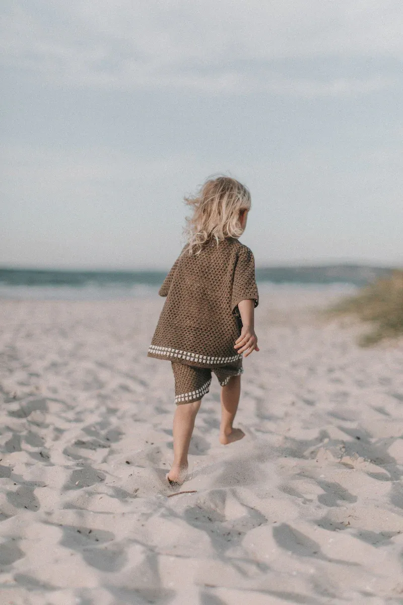 Hand Crochet Shirt - Mud