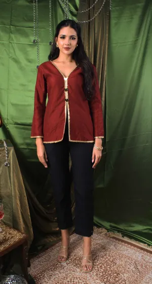 Handwoven Jasper and Oynx Co-ord Set