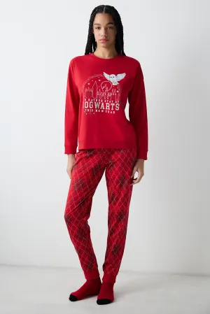 Harry Potter Magic Red Pants Pajama Set