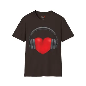 Heart Music Unisex Softstyle T-Shirt