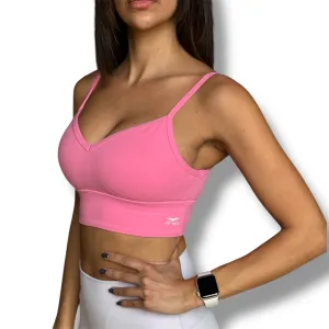 Heart Shaped Sports Bra - Bubble Gum Pink