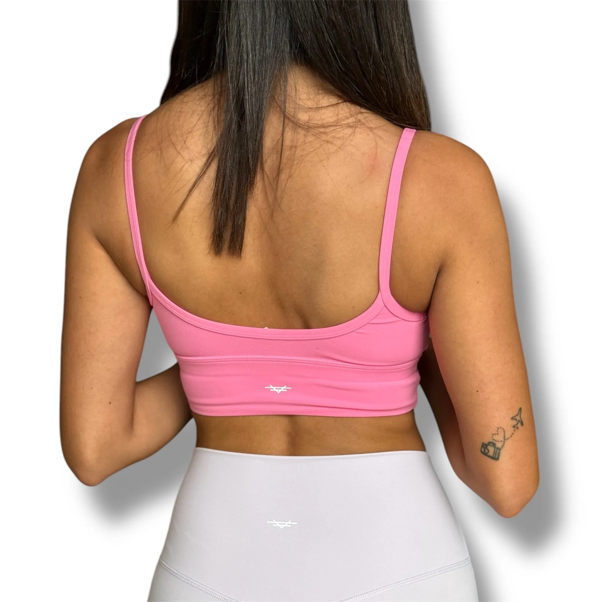 Heart Shaped Sports Bra - Bubble Gum Pink