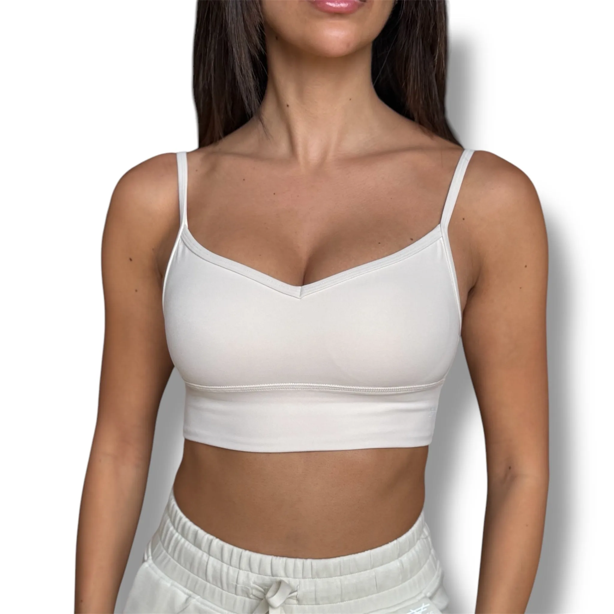 Heart Shaped Sports Bra - Ivory