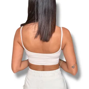 Heart Shaped Sports Bra - Ivory