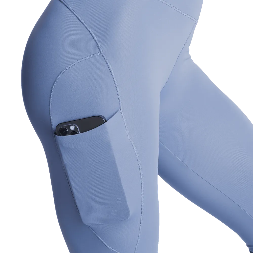 High waist leggings, Foggy Blue