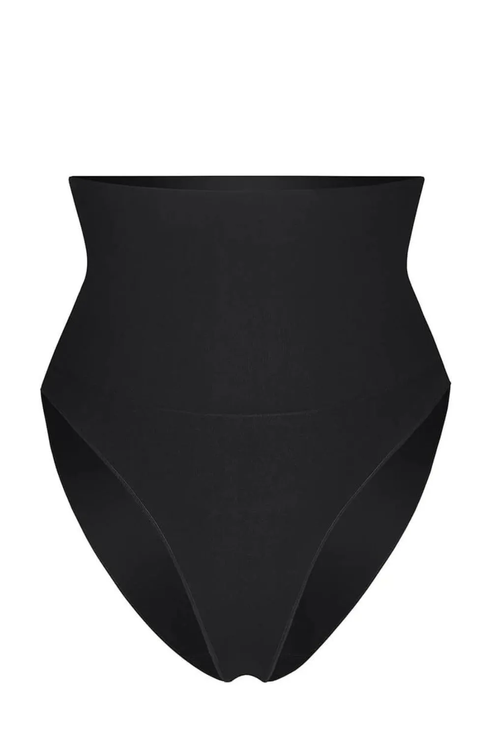 High Waist Shaping Brief Full Back - Black Eco
