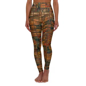 High Waisted Leggings - Vermeer-Provence