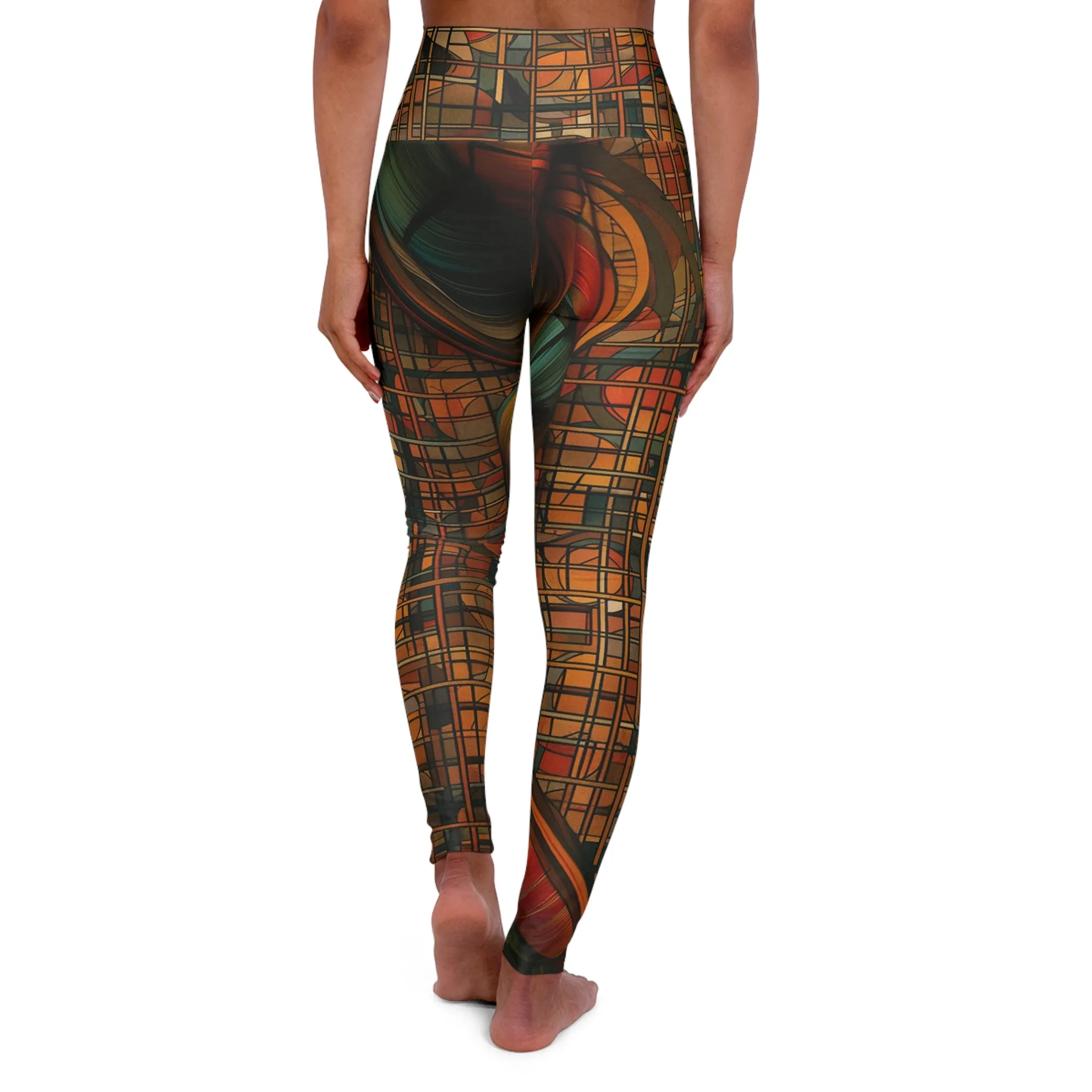High Waisted Leggings - Vermeer-Provence