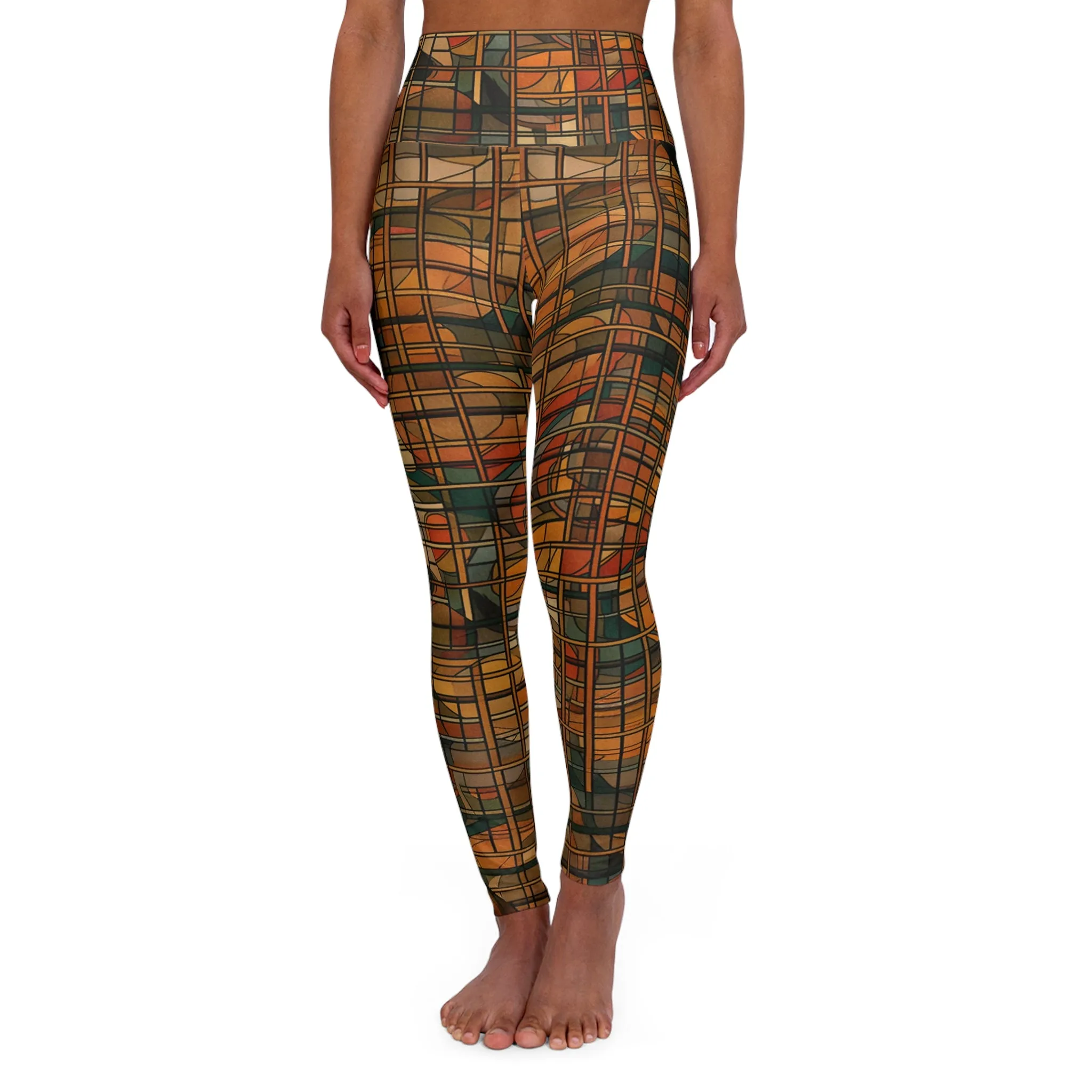 High Waisted Leggings - Vermeer-Provence