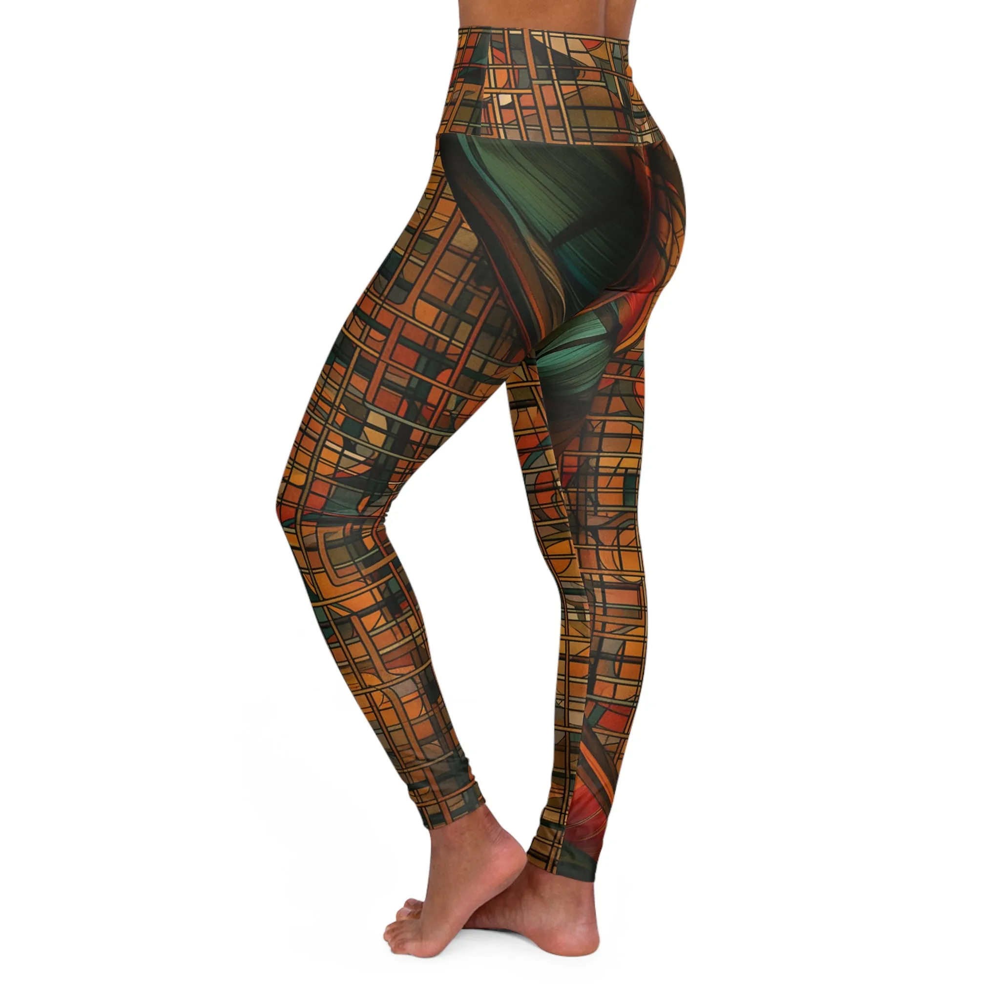 High Waisted Leggings - Vermeer-Provence