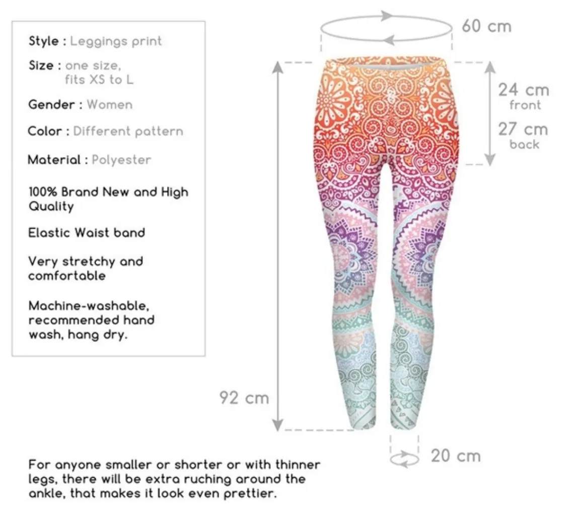 Hippie Chic High Waist  Leggings