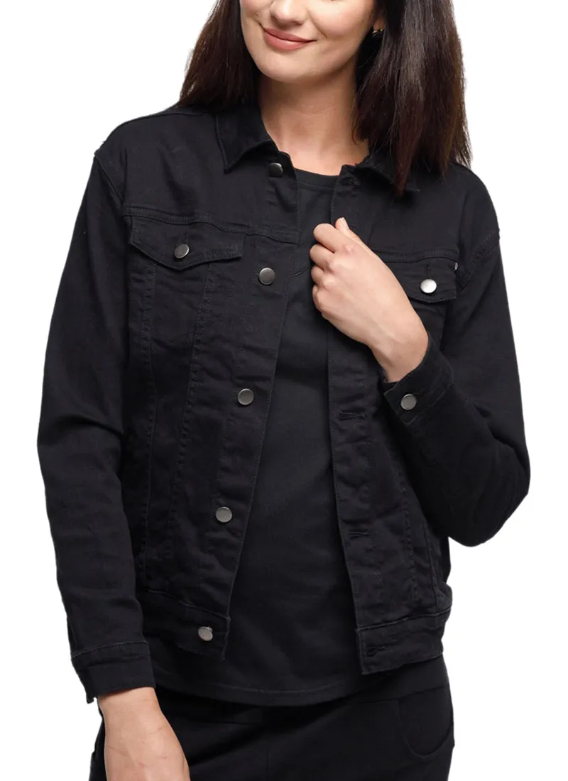 Home Lee Denim Jacket Jet Black