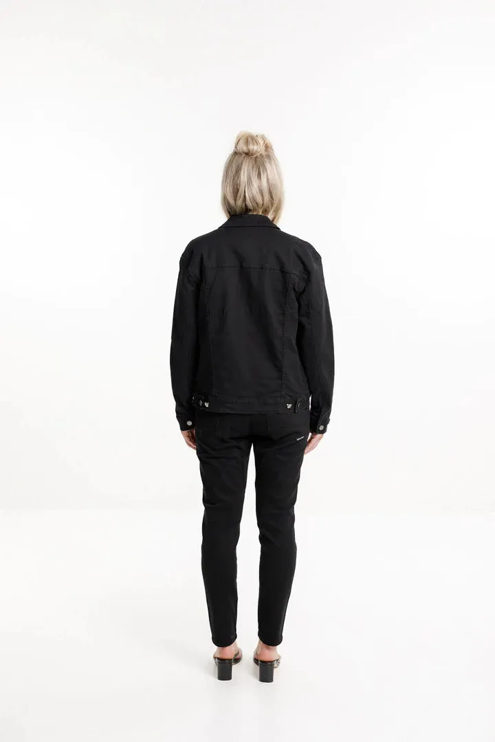 Home Lee Denim Jacket Jet Black