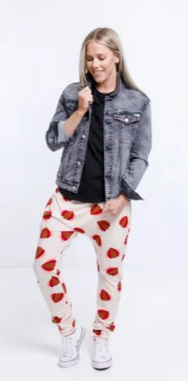 Home-Lee Relaxer Pants - Lantern print