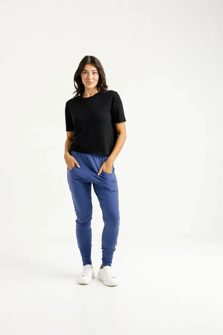 Home-lee Winter Weight Apartment Pants - Hyacinth with Lilac X