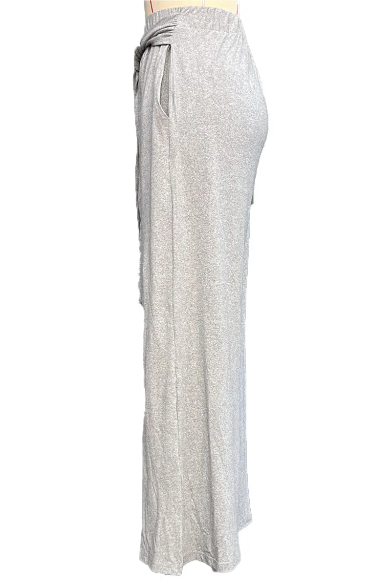 HPR1032 Tie-Waist Wide-Leg Pants Pants