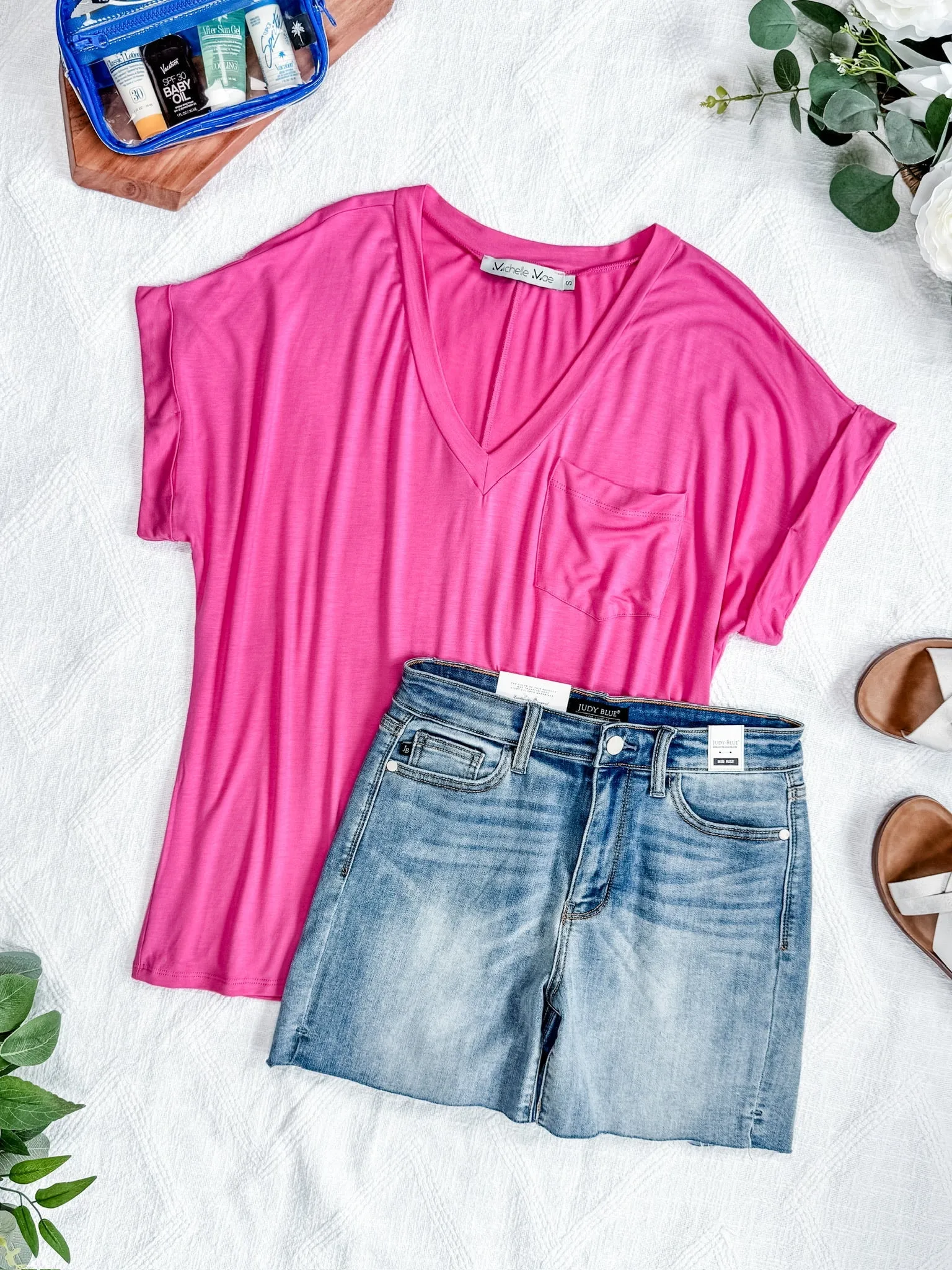 IN STOCK Sierra Pocket Top - 80’s Pink