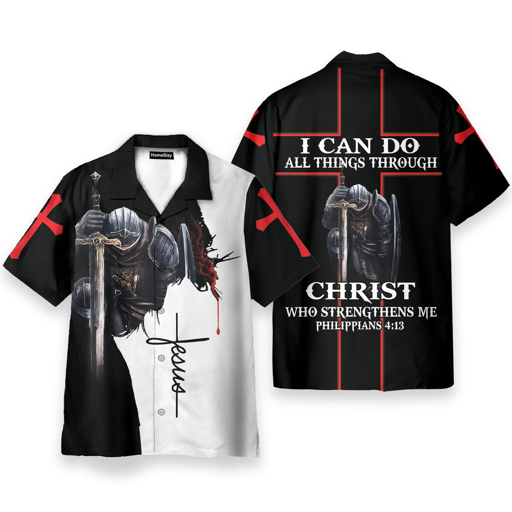 Jesus Men's Button's Up Shirts - Hawaiian Shirt