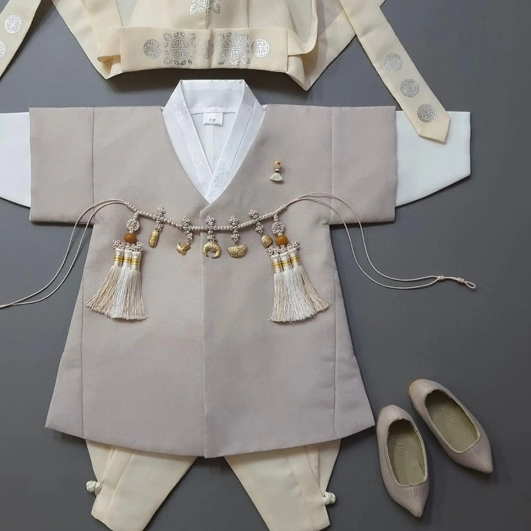 Joon D.Beige Solid 5 Color Pants Boy Hanbok (100D-10YR)