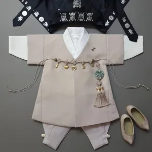 Joon D.Beige Solid 5 Color Pants Boy Hanbok (100D-10YR)