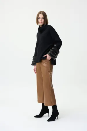 Joseph Ribkoff Vegan Leather Culottes jr224016
