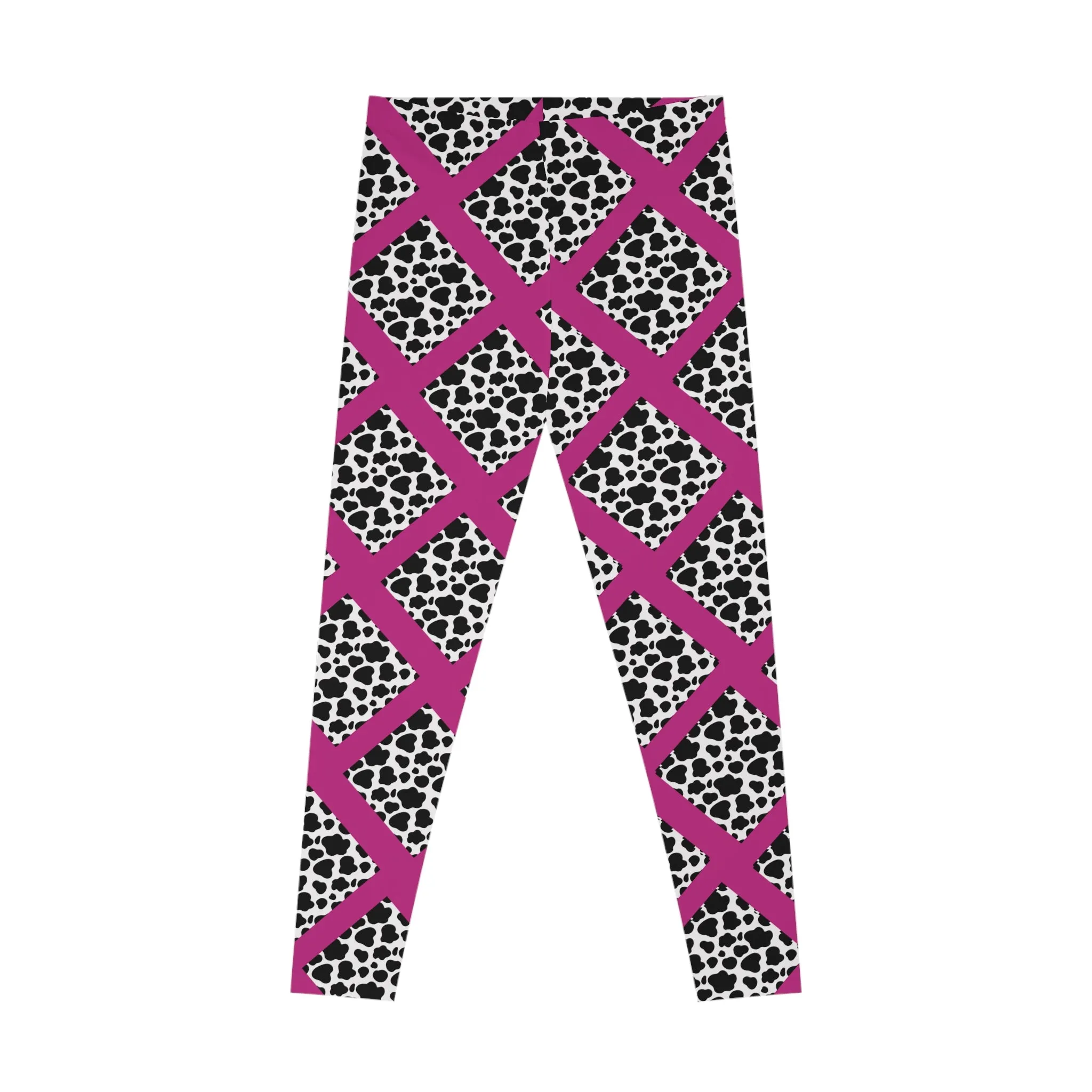 Jungle Beat Pink Stripe with Print Leggings