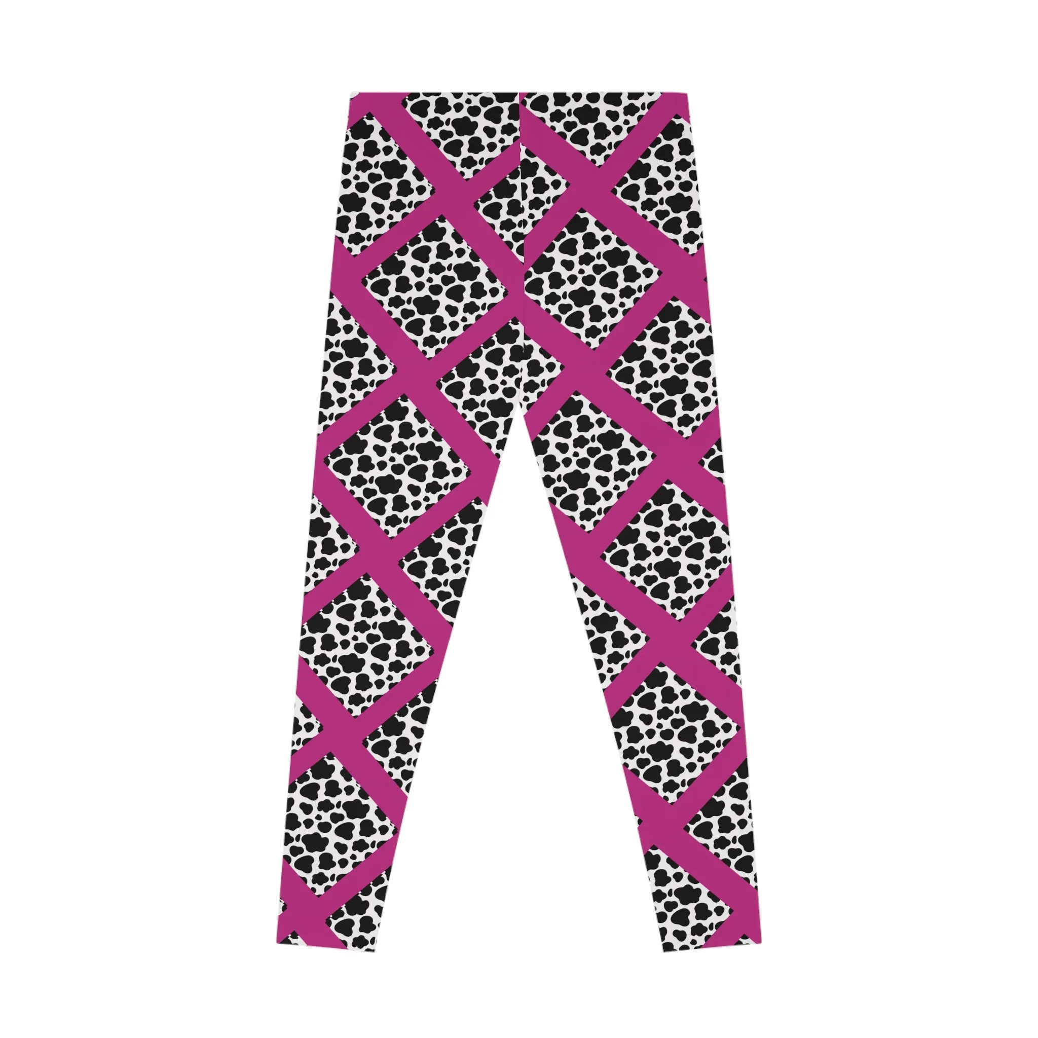 Jungle Beat Pink Stripe with Print Leggings