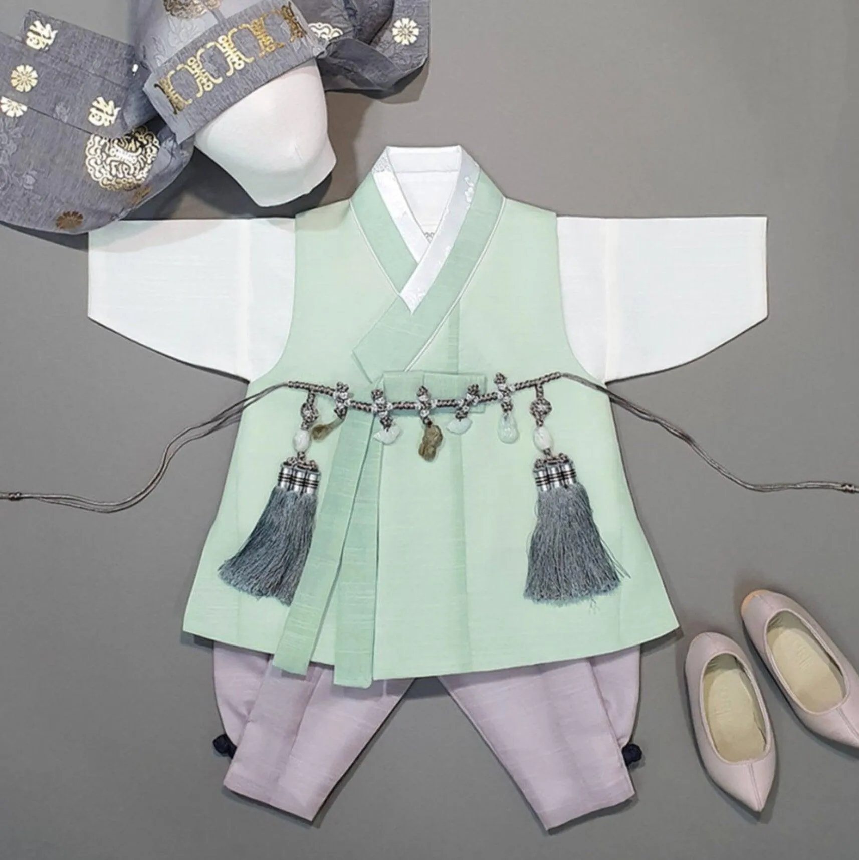 Jungsung Mint  Boy Hanbok (100D-10YR)