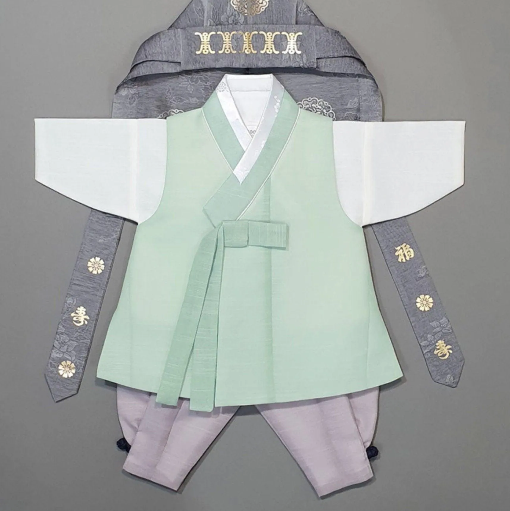 Jungsung Mint  Boy Hanbok (100D-10YR)