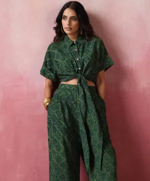 Juniper - Knotted crop top and pant coord set