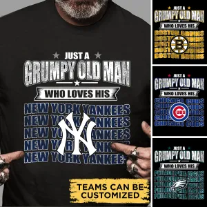 Just A Grumpy Old Man - Customized Shirt