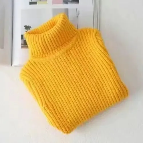 Kids Winter Knitted Turtleneck Sweater