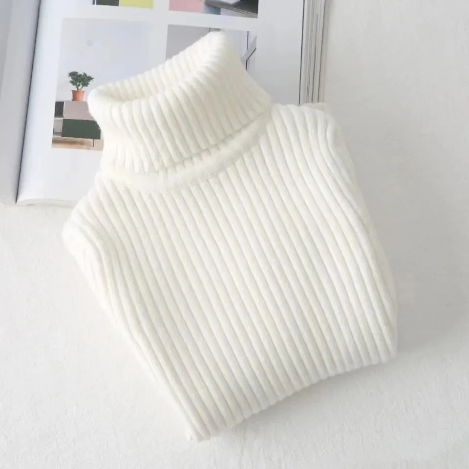 Kids Winter Knitted Turtleneck Sweater