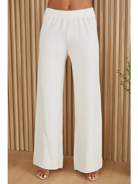 KNIT COZY FLARED PANT