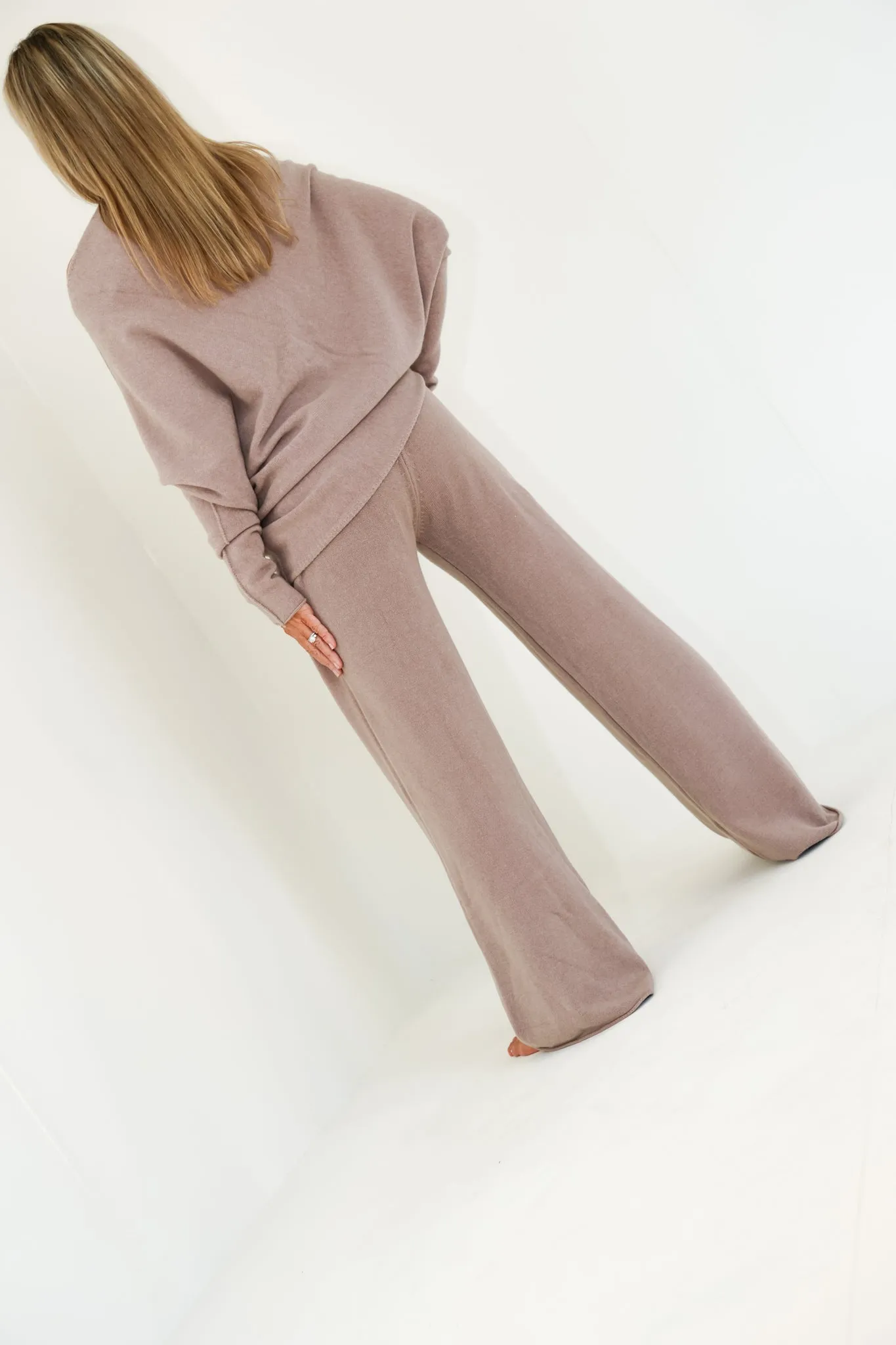 KNIT COZY FLARED PANT