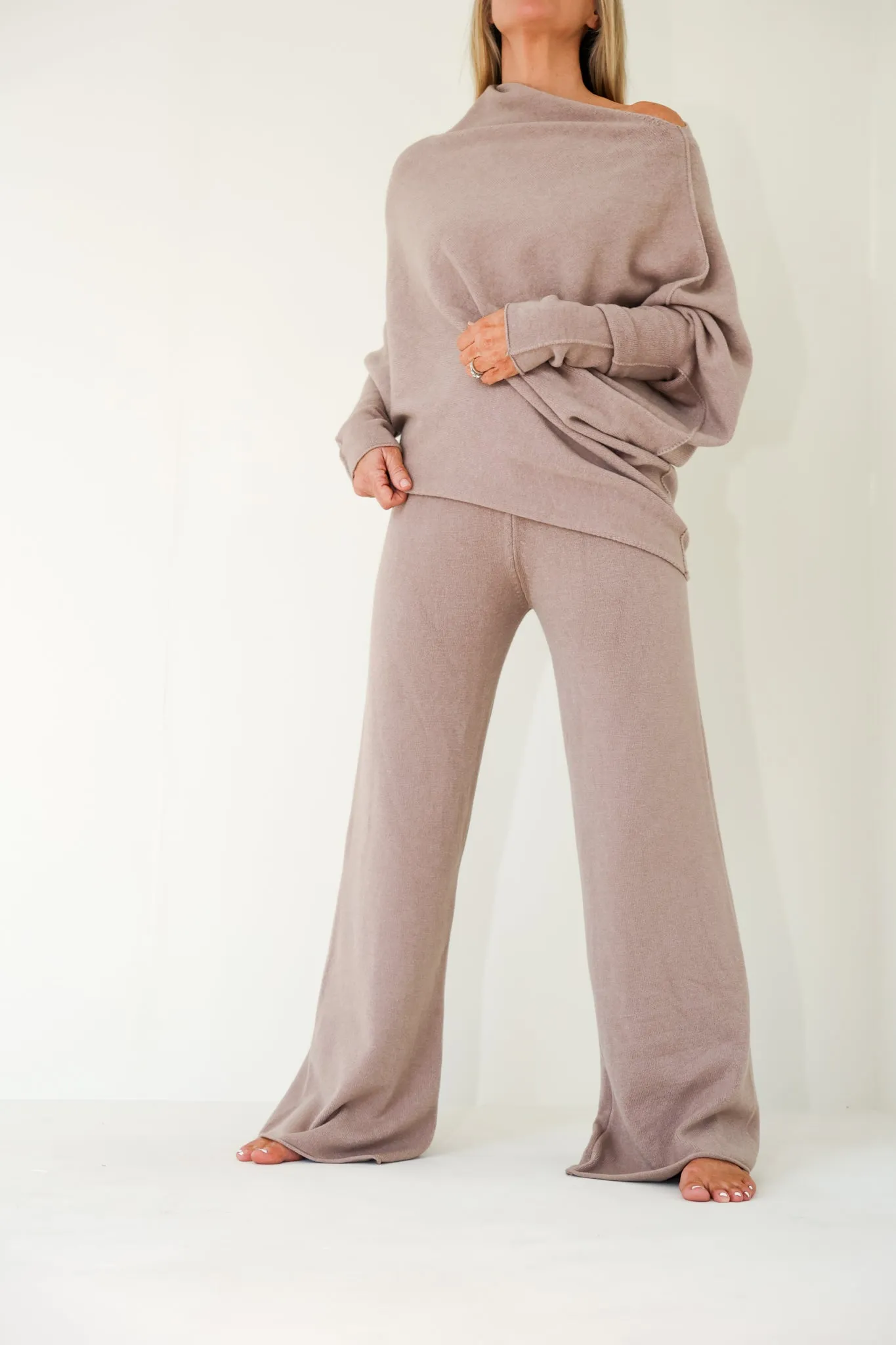 KNIT COZY FLARED PANT