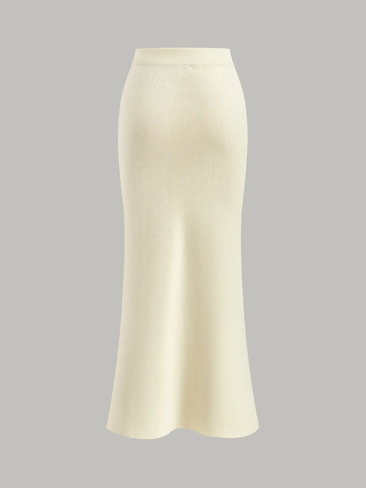 Knitted Mid-Waist Skirt