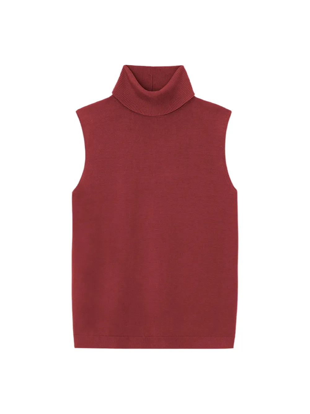 Lafayette 148 Sleeveless Tank Matte Crepe in Scarlet